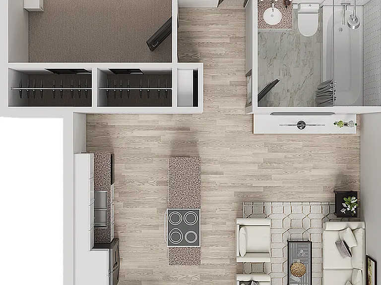 B2 | 2-Bedroom Floorplan B2 | 2-Bedroom Floorplan