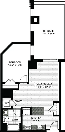 Floor plan 1 Bedroom I