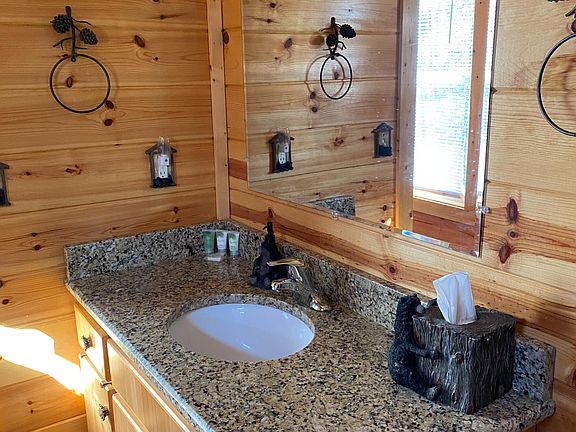 Master bathroom-granite countertop.