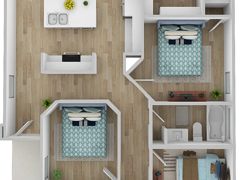 4 Bedroom | 2 Bathrooms |1670-1673 Sq Ft 4 Bedroom | 2 Bathrooms |1670-1673 Sq Ft