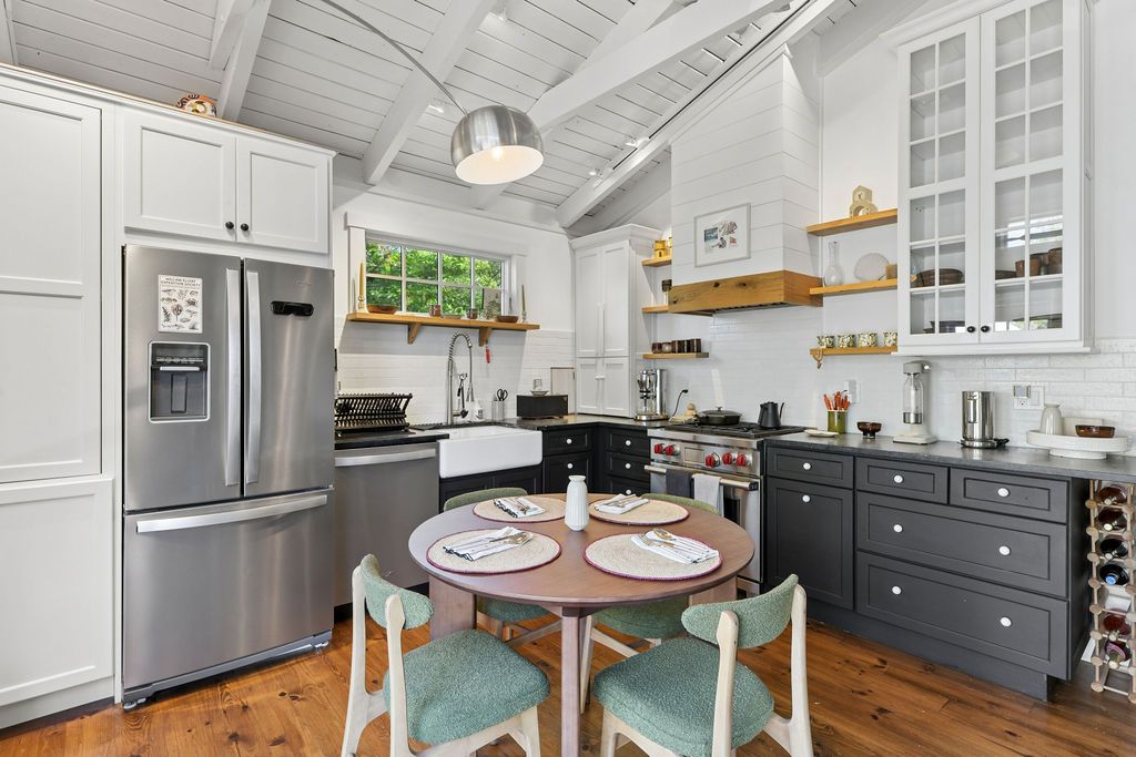 kitchen with dining area