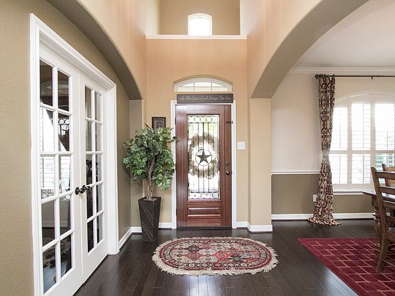 Entry (french doors=office)