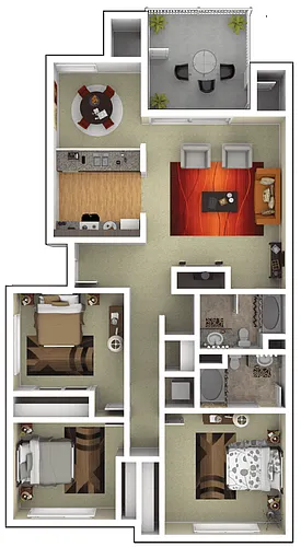 Floor plan Residence 6 Upgraded