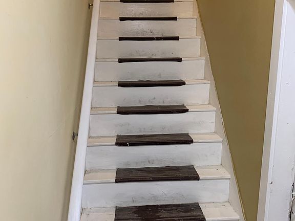 Stairs leading to the apartment