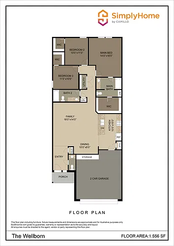 Floor plan 2037 Oakwood Forest Drive