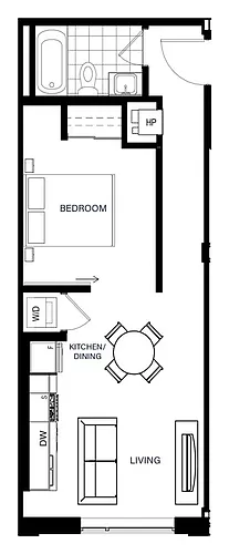 Floor plan 1-K
