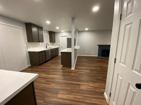Living room and kitchen