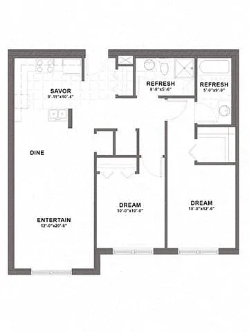 Floor plan Hillcrest