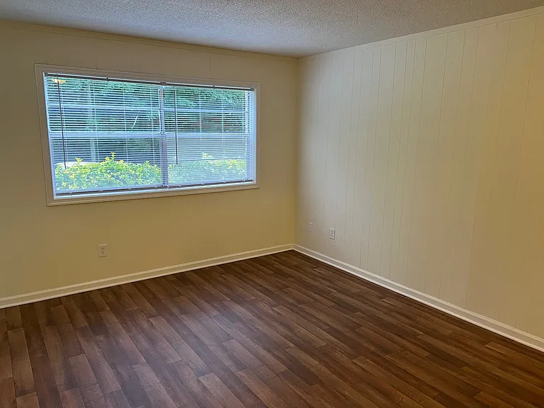 Living Room with updated plank flooring