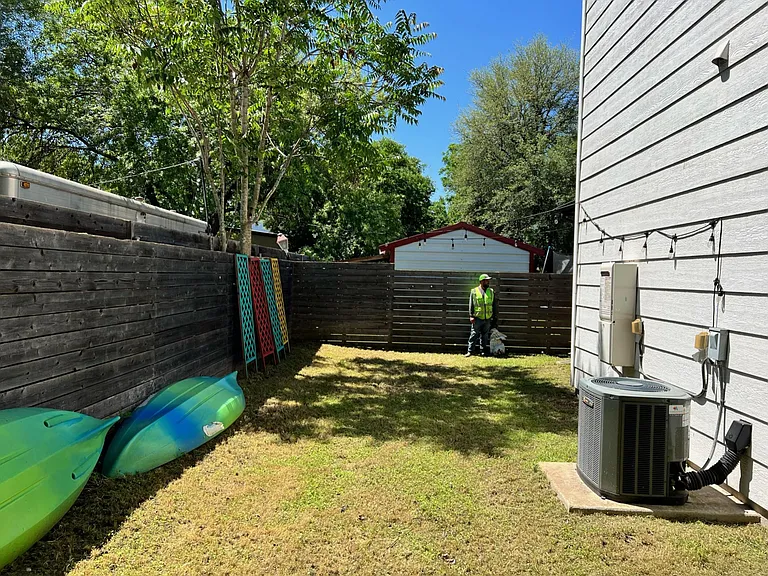 Fenced in yard