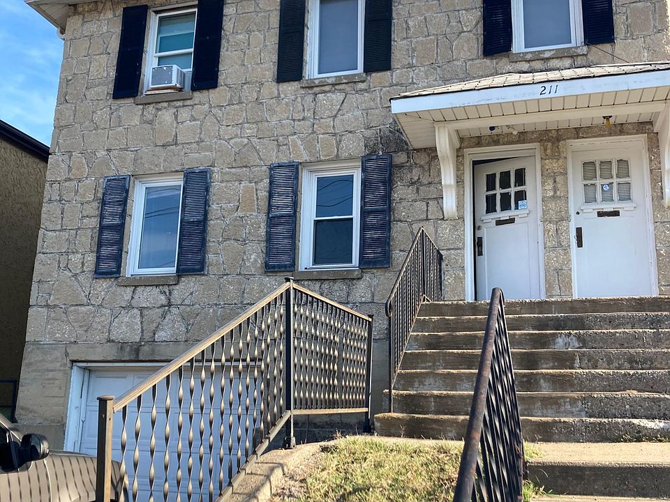 Front of the apartment.