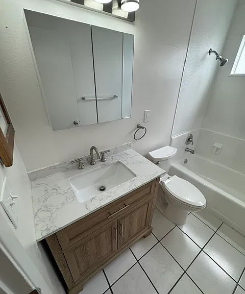 Full Bathroom #2 with all new vanity and lighting
