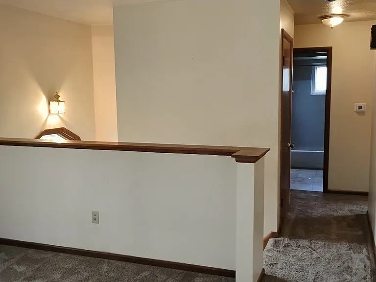 The view of the upstairs and hallway.