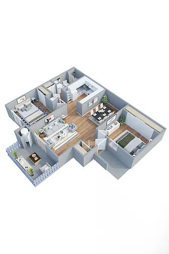 Floor plan Two Bedroom