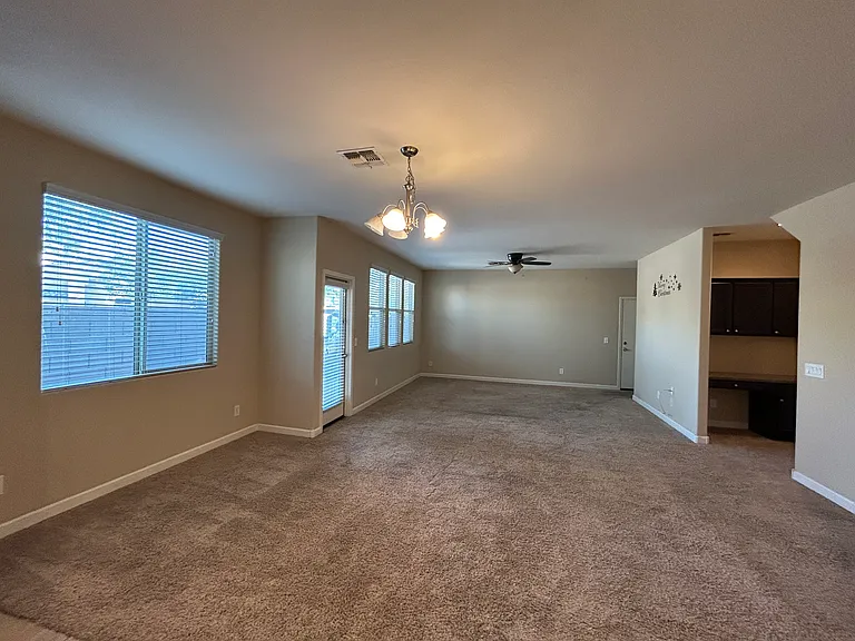 Large dinning area and living room downstairs