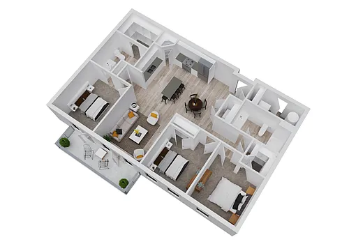 Floor plan Olympus 3x2