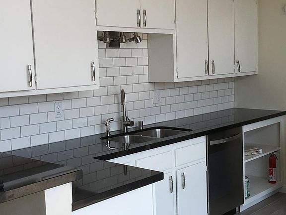 updated kitchen with subway tiles