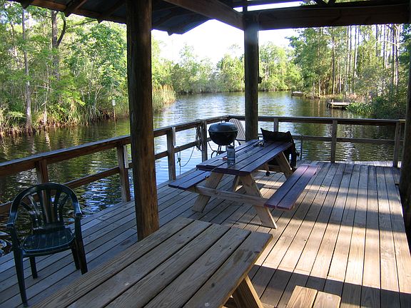 From boathouse