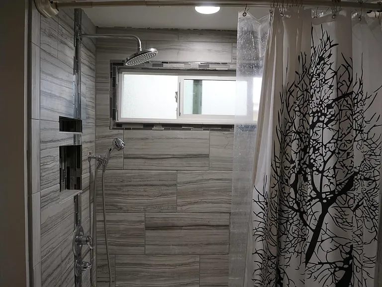 Remodeled shower