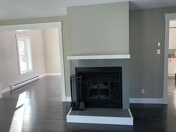 Wood burning fireplace