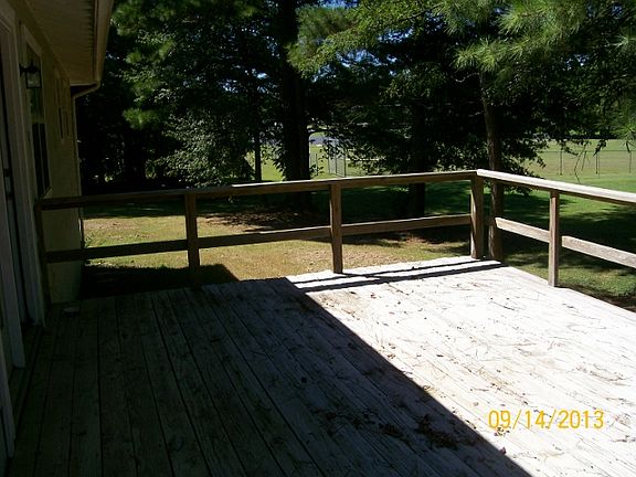 back deck and yard