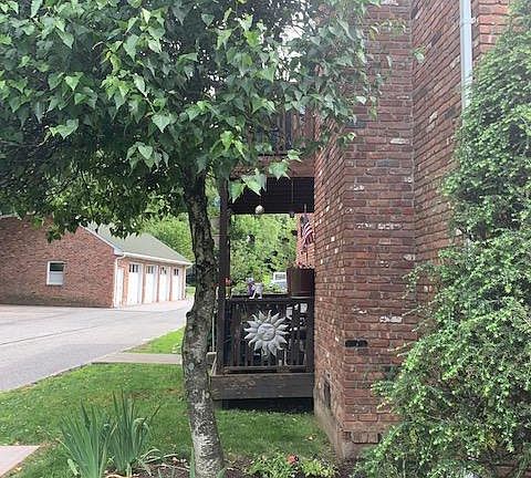 Balconies for Unit B (bottom); and Unit A (hidden by tree) at 57 Congers Rd