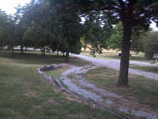 away from roadside hill top