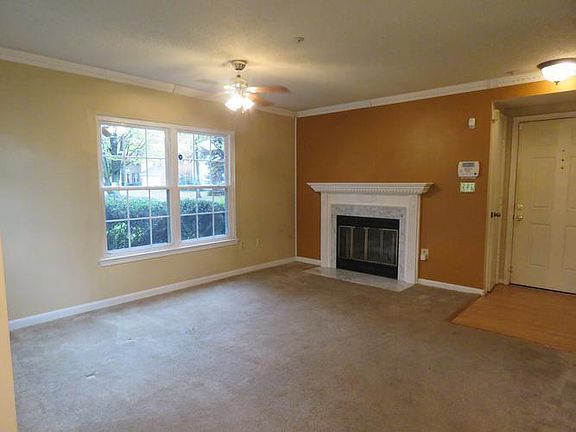 living room with fireplace