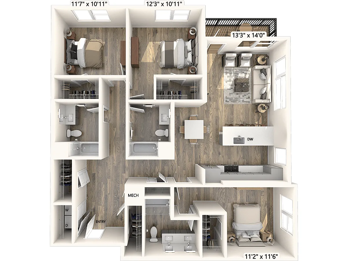 Floor plan C2-538sf