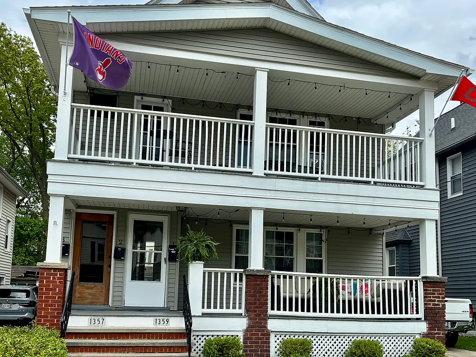 Unit 1 has a cozy front porch and is walking distance to many fun locations in Lakewood.