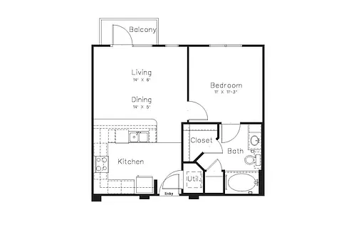 Floor plan Oaks 5A2