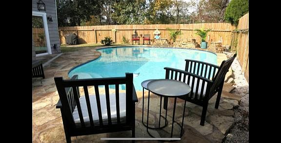 Perfect and private backyard for a swim