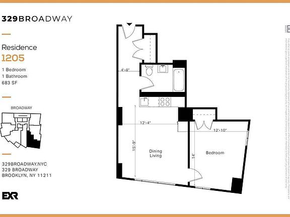 2nd image of 329 Broadway #1205A