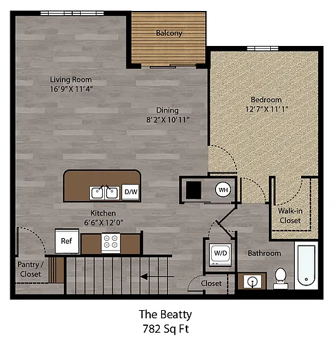 Floor plan The Beatty