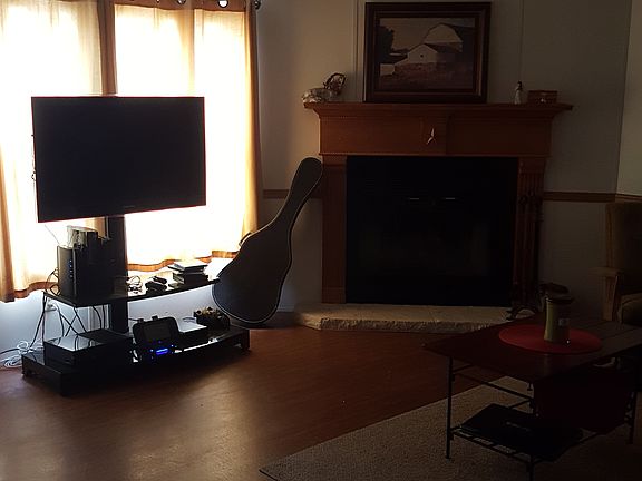 Fireplace in living room