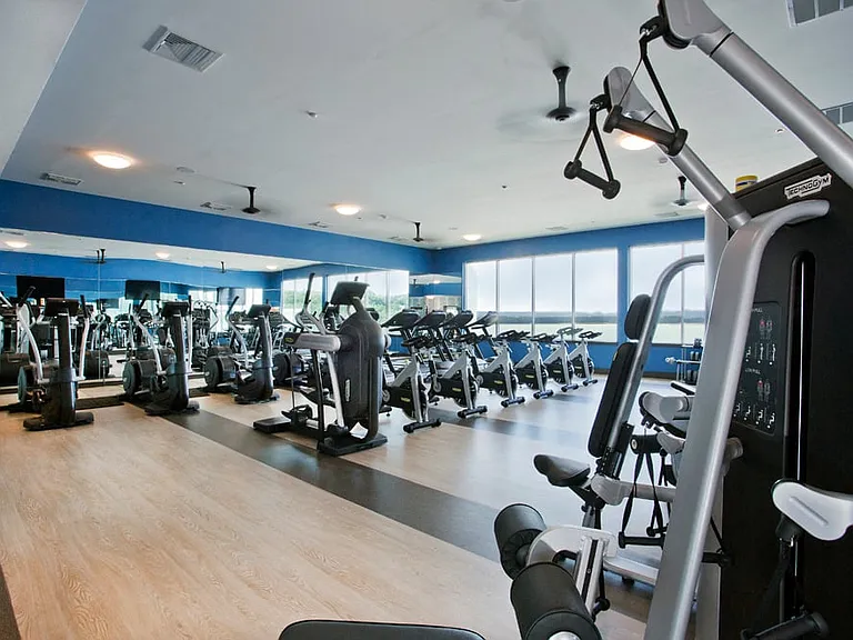 Fitness Center overlooking the Hudson River