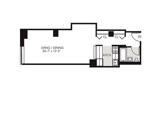 2nd image of 45 Wall St APT 1402