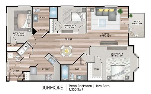 Floor plan Dunmore