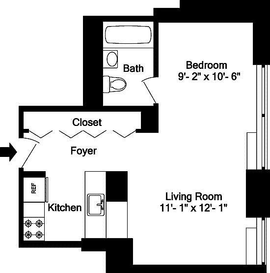 1st image of 100 W 39th St APT 42B