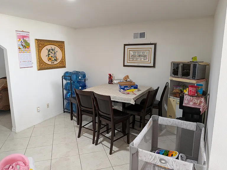 A separate/ additional dining area.