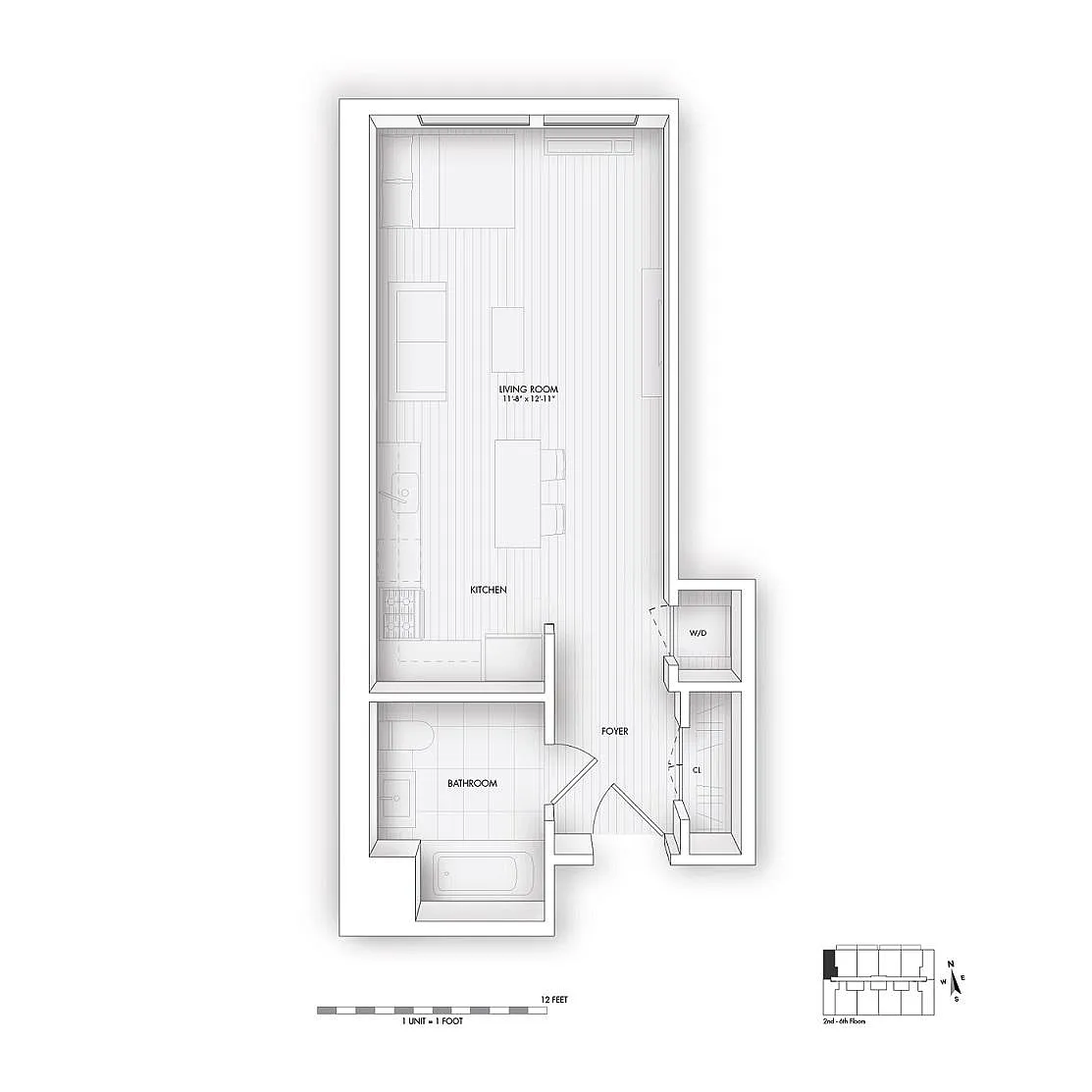 Floor plan 201-401 INCOME RESTRICTED