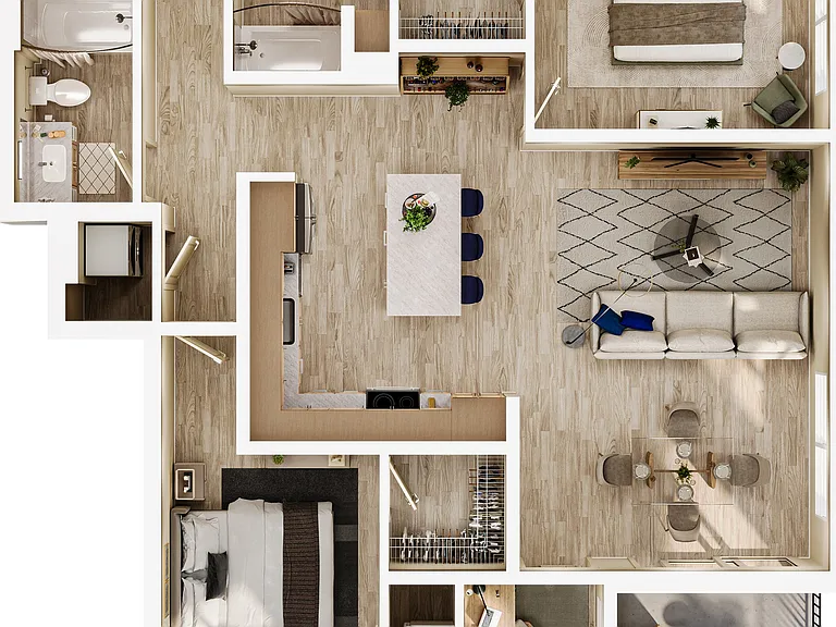 Strand - 2Bed + Den Strand - 2Bed + Den
