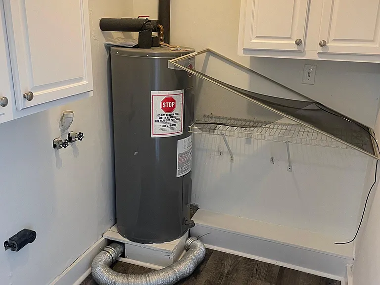 Laundry room with washer-dryer connections