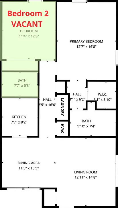 2 bed, 2.0 bath, 1067 sqft, $830 — Photo 2