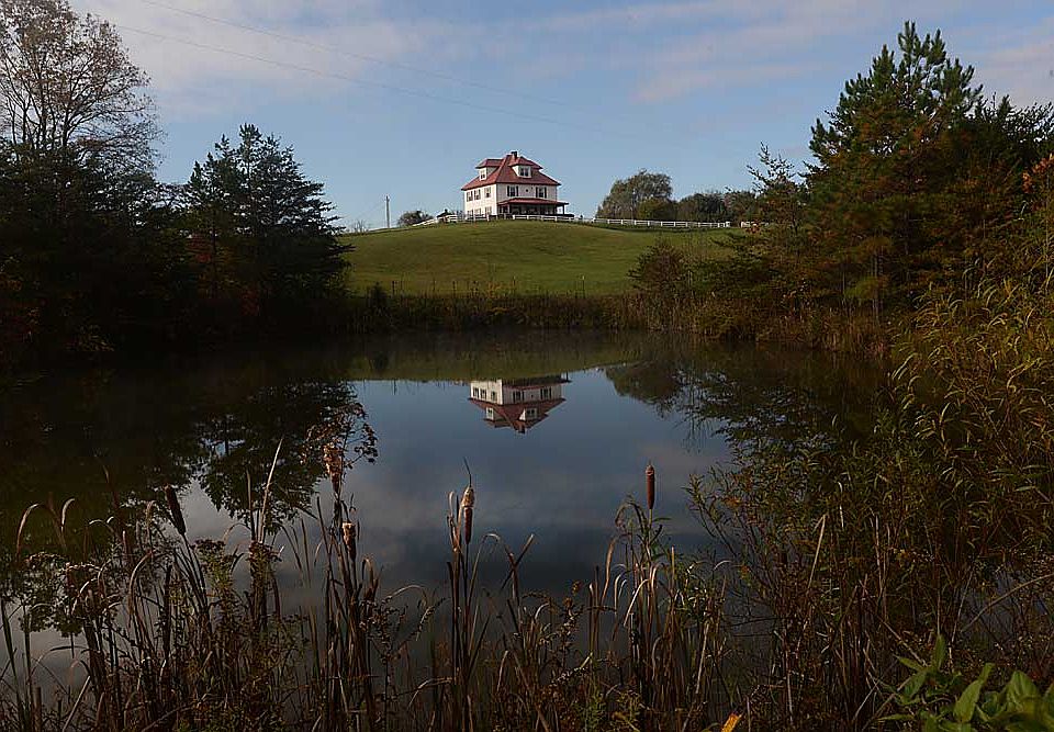 The house and one pond