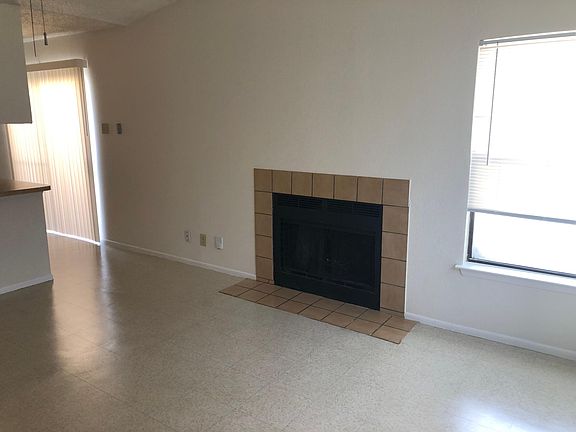 Fireplace in living area