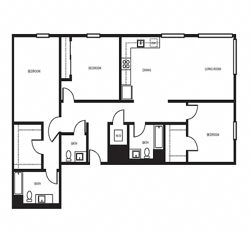 Floor plan 3X2 D2