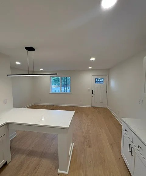 Kitchen view of front entrance