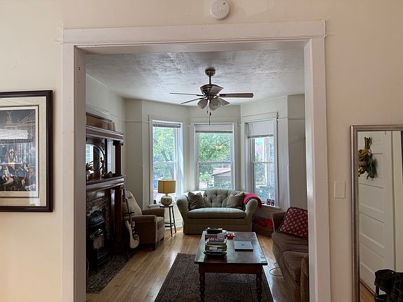 living room w/ bay windows
