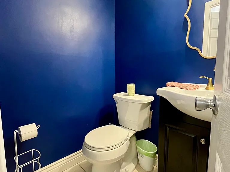 First floor powder room
